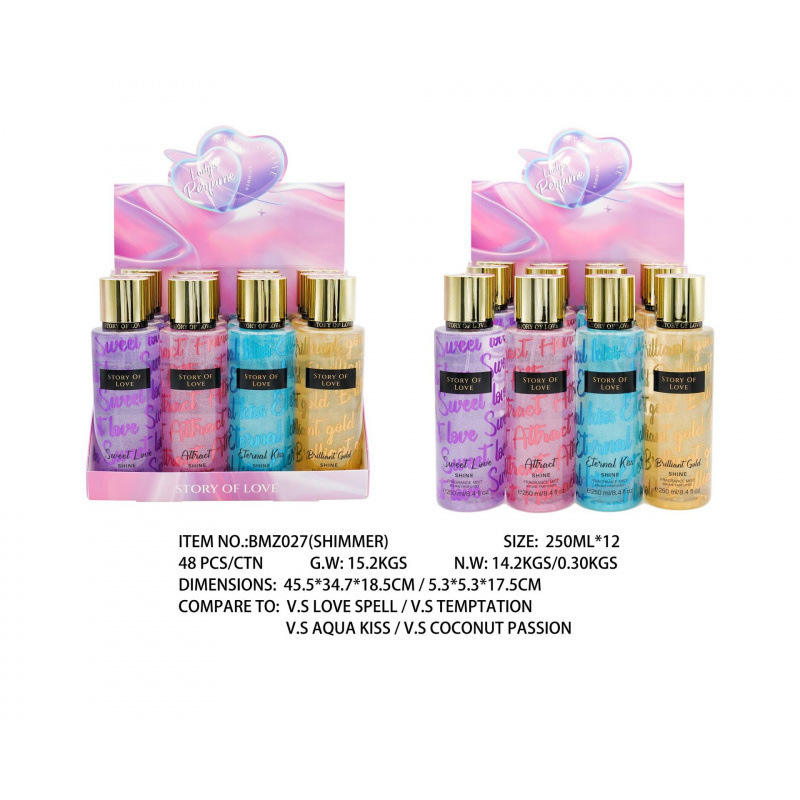 香水持久留香250ml 女士香水身体喷雾香氛持久perfumes东南亚外贸|undefined