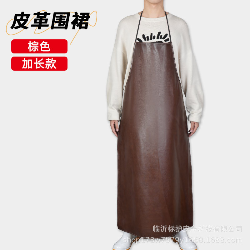 ケータリング用防水・耐油ソフトレザーエプロン、女性用食堂キッチン白作業服、男性用シェフ食品工場エプロン|undefined
