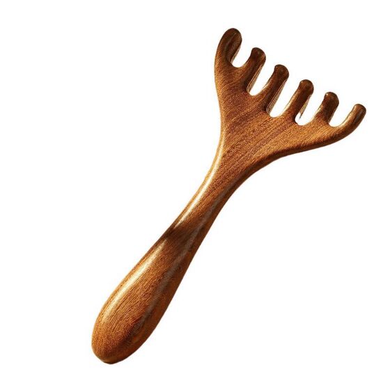 [Shake Sound Explosions] Five Claw Head Massage Meridian Comb Health Care Head Therapy Tool Natural Artifact