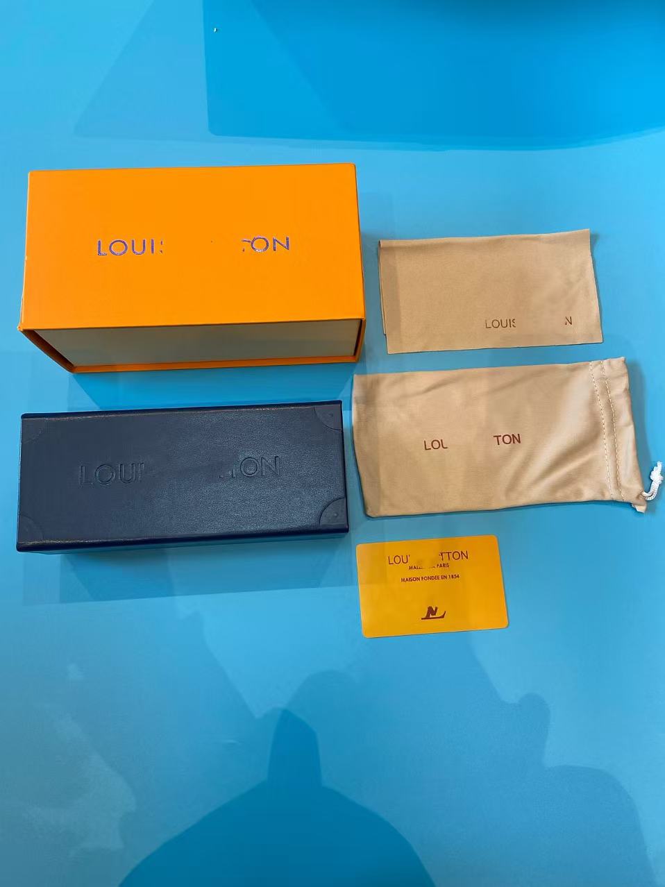 Inventario al por mayor nueva caja de gafas de alta calidad, caja de gafas de sol de alta gama, caja de gafas de sol, caja de paquete completa