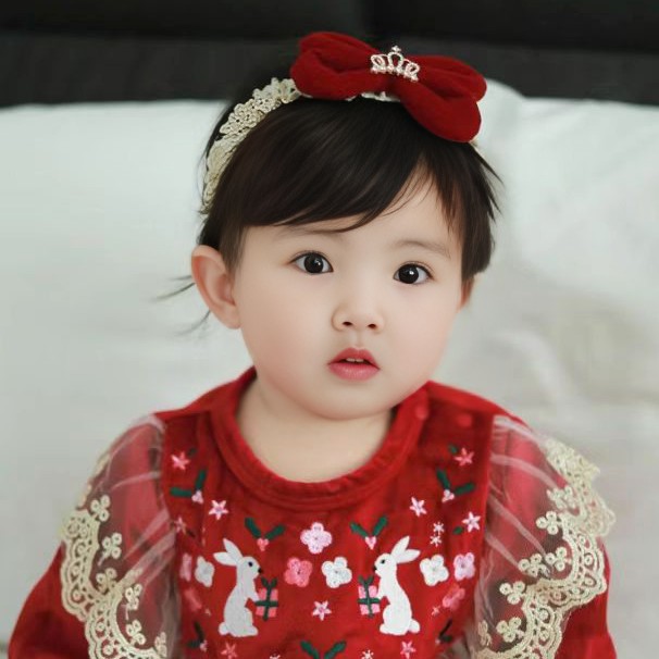 TZ 한국어 스타일 어린이 헤어 액세서리 아기 소녀 공주 헤어 액세서리 슈퍼 요정 아기 헤어 밴드 아기 소녀 100 일 연회 선물 한 살짜리 모자를 쓰고 있죠