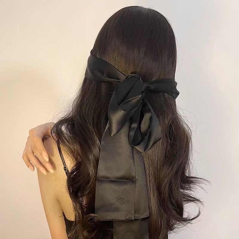 Simulated silk satin adult flirting eye mask stage props bow hand…