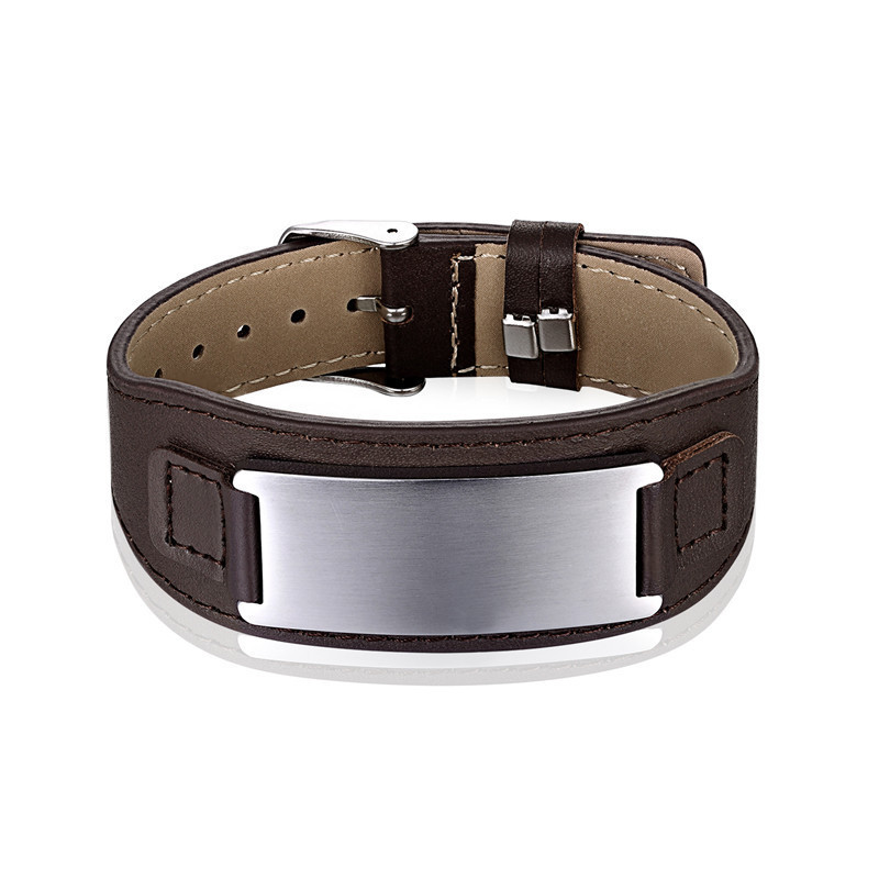 Brown+blank steel color piece
