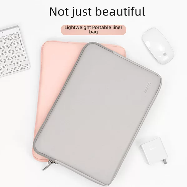 Accompanied by life Factory Direct PU leather waterproof shockproof notebook computer liner bag 14 inch protective cover solid color