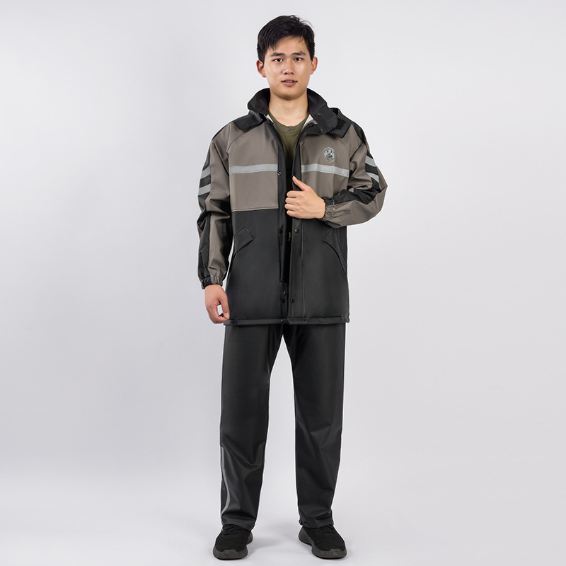 Thickened Split Raincoat Motorcycle Bicycle Color Matching Adult Raincoat and Rain Pants Set Full Body Rainproof Thickened Split Raincoat Motorcycle Bicycle Color Matching Adult Raincoat and Rain Pants Set Full Body Rainproof