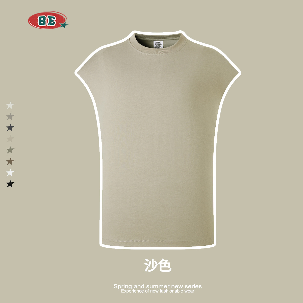 Camiseta sin Mangas Deportiva para Hombre de Algodón Holgada para Deporte y Ocio image 9