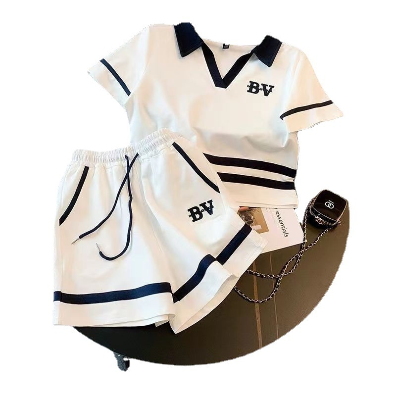 Summer Sports Outfit For Women 2026 New Fashionable Korean Style Loose Youthful High-End Casual Two-Piece Shorts Set_ecoleips.com