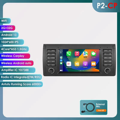 Cross-Border 7inch Suitable for Bmw E39 Android Large Screen Navigation Interconnection Mp5 Reversing Image Car Navigator Gps (DVD Navigation) - 232g-wifi-version-quad-core-carplay-7inch-suitable-for-bmw-e39