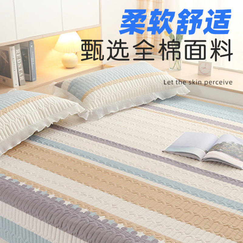 2025 nuevo juego de tres piezas de cubierta de cama 2023 nuevo estilo de cubierta de cama de algodón tatami sábana especial cubierta de kang universal para todas las estaciones