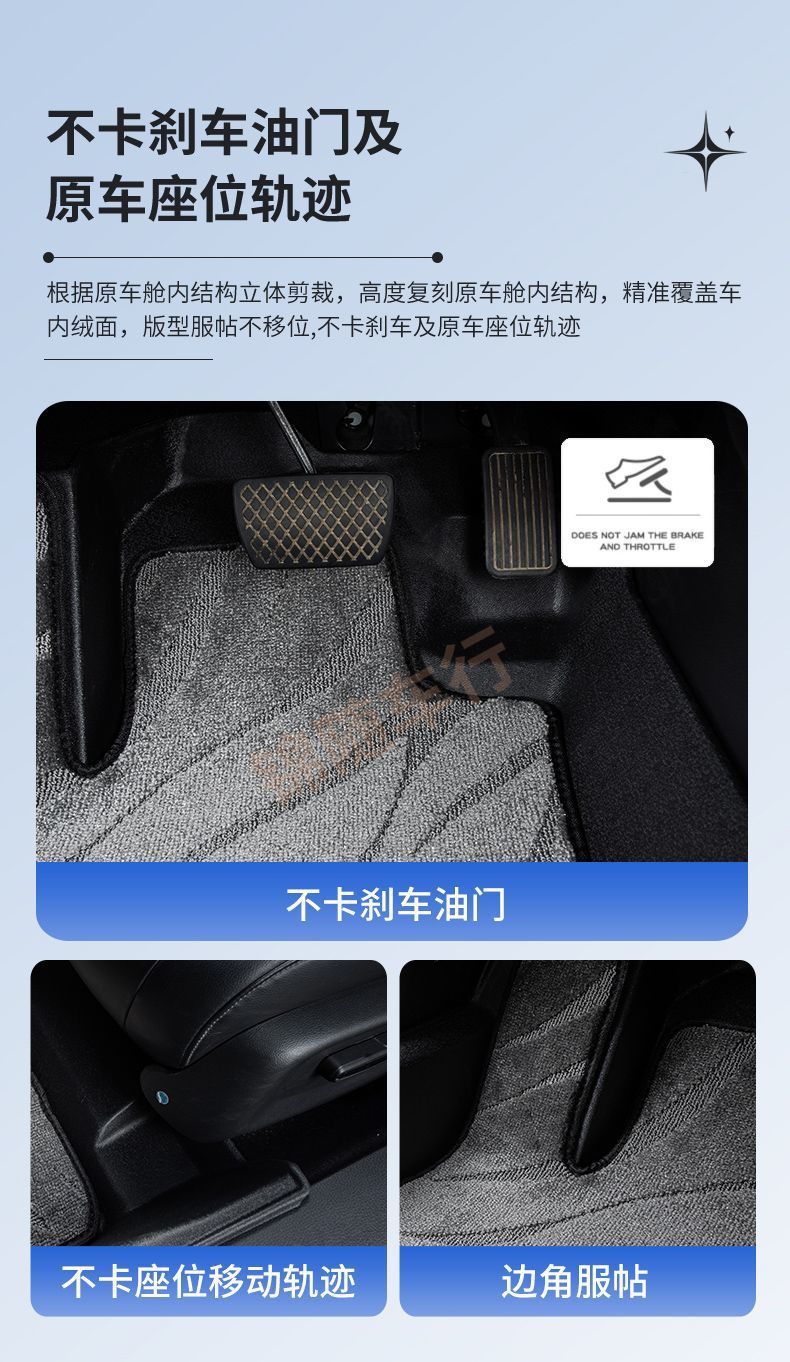 Suitable for Car Floor Mats, Upper Floor Mats, Starry Sky Blankets, Tpe Upper Starry Sky Blankets, Carpet-Type Wire Hoop Leather Upper Mats