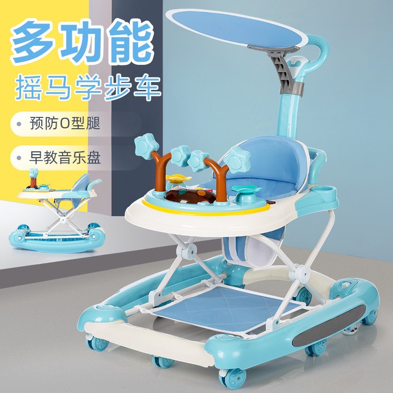 Baby Walker anti-o-pierna anti-vuelco niña niño bebé multifuncional niño caminar ayuda carro