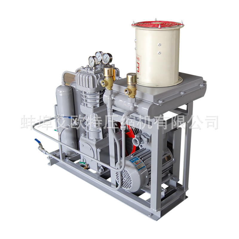 采购小型容积式氯化氢压缩机皮带式风冷型低压回收空压机工艺流程