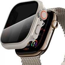 适用苹果手表秒变防窥壳s11代钢化膜一体iwatch7/8/9保护壳外壳