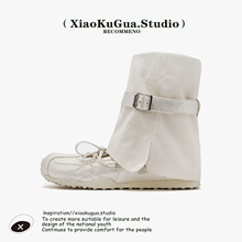 现货新款新朋克芭蕾6cm增高芭蕾德训鞋女夏季凉鞋厚底玛丽珍单鞋