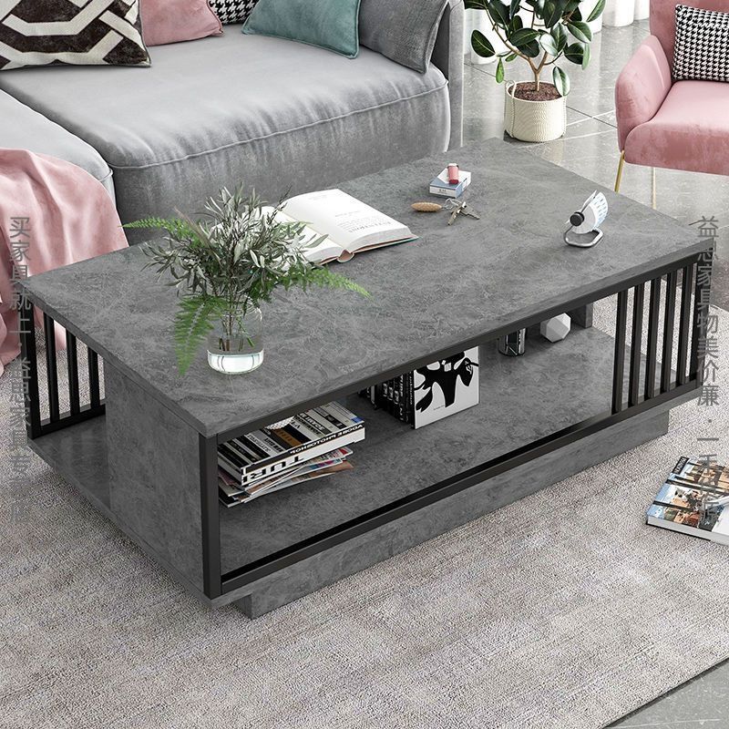 Mesa de té mesa de centro Sala de estar Mesa de té para el hogar Mesa de centro simple de lujo ligero Mesa de apartamento pequeño Mesa de té pequeña Mesa de centro pequeña simple al por mayor