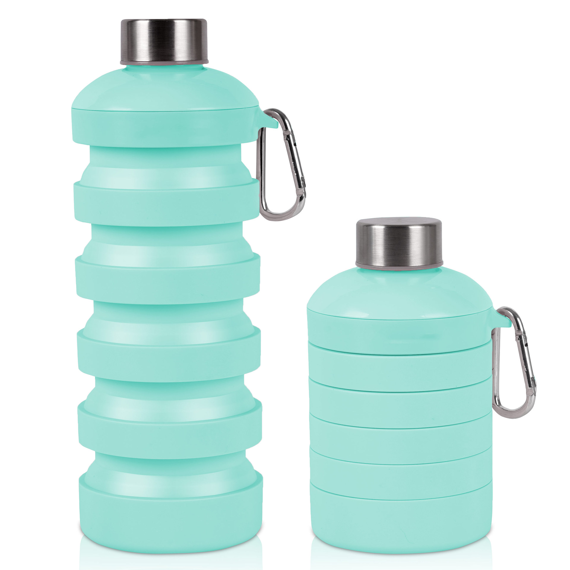 De silicona de gran capacidad plegable taza de agua al aire libre viajes ciclismo deportes botella de agua retráctil botella de agua de silicona plegable