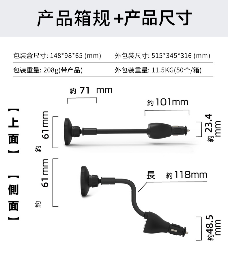 New Product Magsafe Magnetic Wireless Charger Three-In-One Wireless Charging Car Qi2.2 Wireless Charging Mobile Phone Holder