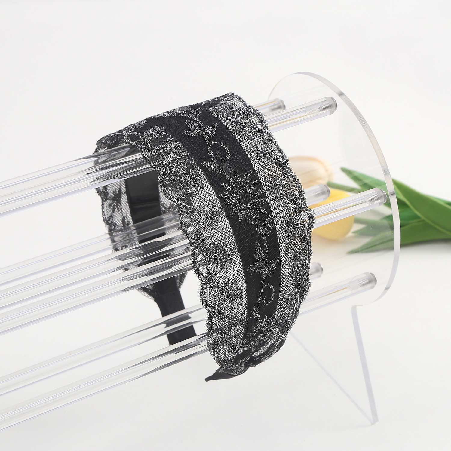 Correa para el cabello con flequillo de ala ancha coreana, diadema de flores bordadas de encaje de compresión femenina, horquilla, accesorios para el cabello, diadema para el cabello, diadema para el cabello