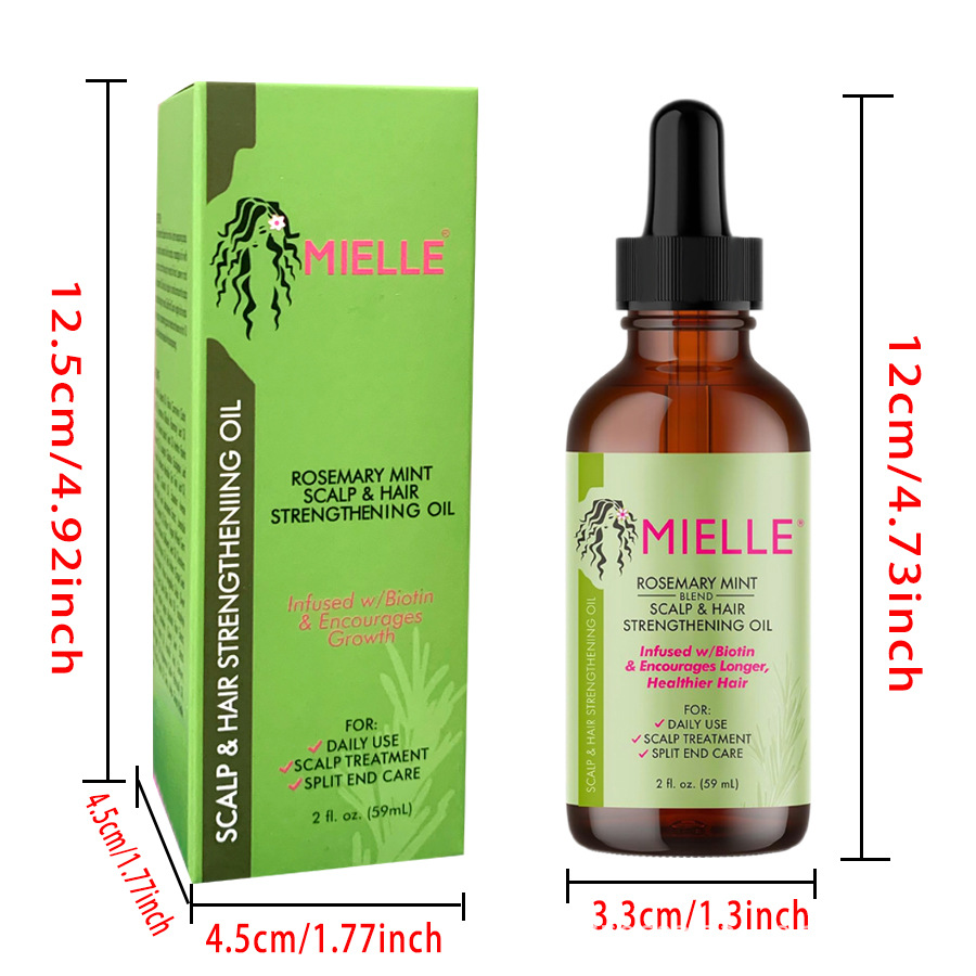 Exportación transfronteriza de aceite esencial de romero para el cuidado del cabello para mujeres, para un cabello suave y liso.