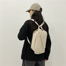 2026跨境转换包青年包时尚纯色大容量休闲运动风潮流斜挎包双肩包