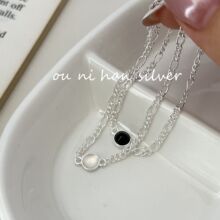 �W�� S925���y朗l�A�κڬ�觰��������ins�p��С���߼���Ů�B��