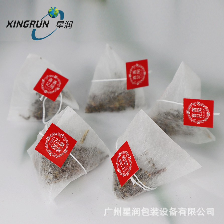 英国进口玉米纤维 三角包袋泡茶代加工LOGO特别订 制各种异形线标