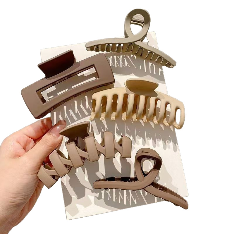 Temperamento transfronterizo simple clip de cabello de cabeza de mujer clip de agarre cuadrado clip de tiburón clip de cabello adornamiento mayorista