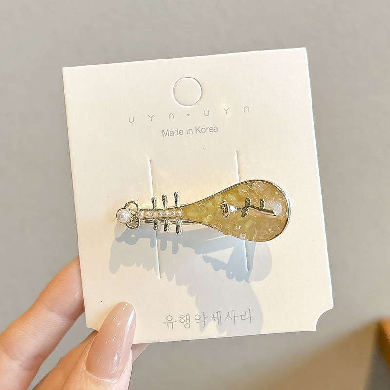 Dopamina adorable clip de cabello para mujeres 2025 nuevo clip lateral de alta gama clip lateral frisa clip de cabello clip de cabello tocado