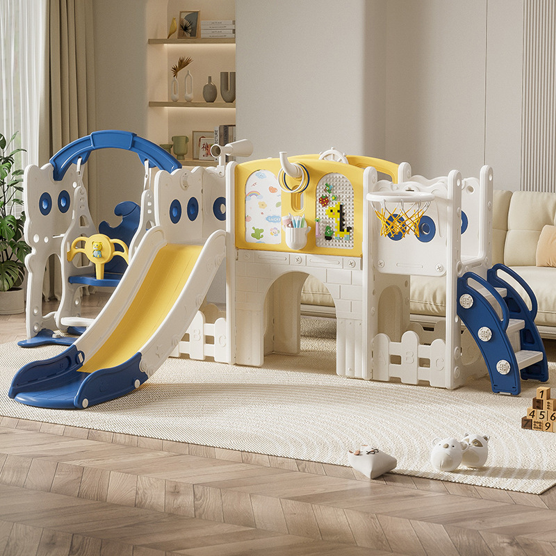 Children's Slide Indoor Home 2 to 10 Years Old Baby Slide Swing 2-in -1 Climbing Frame Multifunctional Paradise