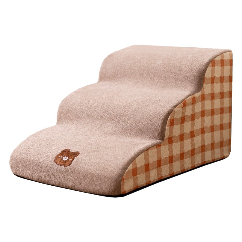 Escaleras de mascotas escalera de esponja extraíble perros medianos y pequeños cama sofá pasos de perro escaleras de perro nido de mascotas