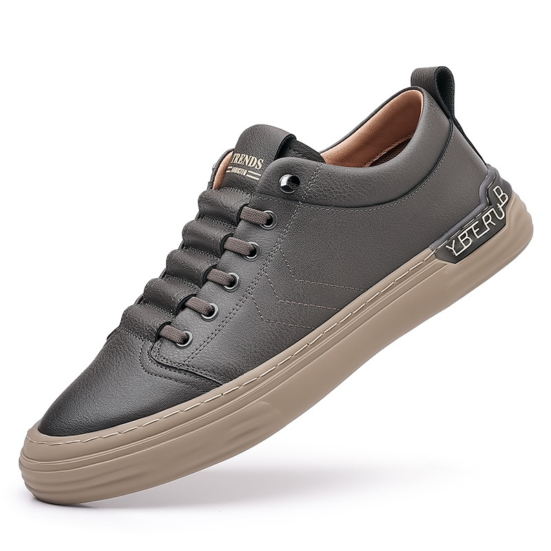 2025 primavera nuevos zapatos de cuero para hombres tendencia casual todo-fósforo cuero de vaca zapatos de cuero para hombres al por mayor