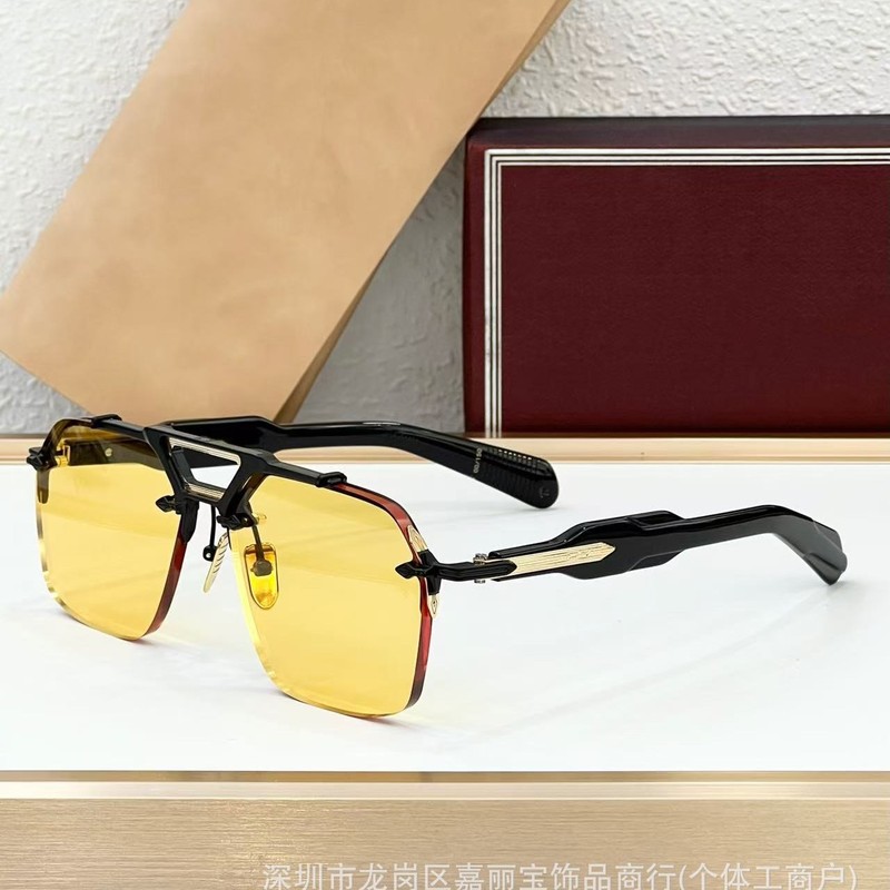 JMM欧米高級角金属フレームレスファッションサングラスクロスボーダーTOPクール日焼け止めサングラスSILVERTON|undefined