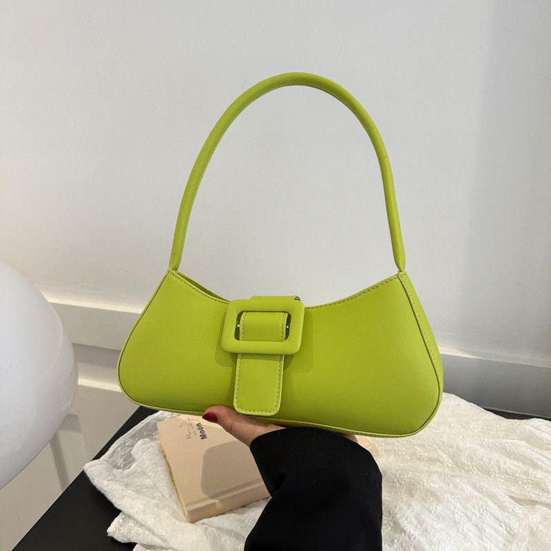 thumbnail image 1 of Bolso pequeño de moda, bolso de hombro minimalista, bolso cruzado simple, nuevo modelo de verano 2025, bolso de axila casual para el transporte diario., 1 of 10