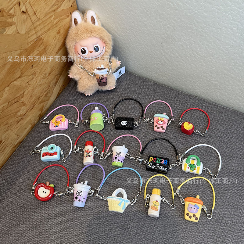 Bubble Mart 4.0 Heart Code Series Vinyl Stuffed Pendant Mini Snowboard Car Accessories Pendant