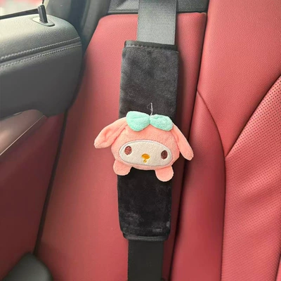 Seat belt shoulder pad Cute Cartoon High Sense Anti-wear - seat-belt-shoulder-pads-melody-1-pack