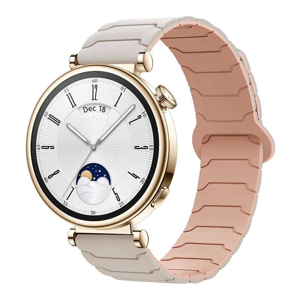 Suitable for Huawei GT5pro Watch Gt4/5 Watch Strap 41mm Armor Silicone Magnetic Sports Wristband 18mm Female