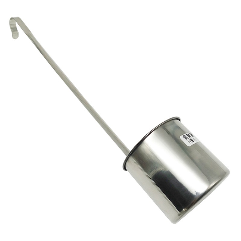 Flat handle stainless steel wine lifting and measuring device non-magnetic plus thick wide long handle lifting spoon wine lifting one or two 2kg wine utensils