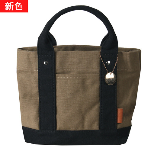 Cross-border direct supply Amazon best-selling women's bags Lotte high-end canvas bag lunch bag handbag 16-inch canvas women's bag