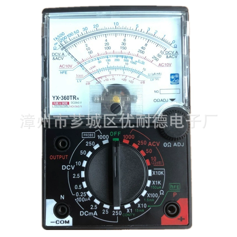 Аналоговый мультиметр завод прямой маркетинг указатель мультиметр YX-360TRN мультиметр аксессуары без батареи