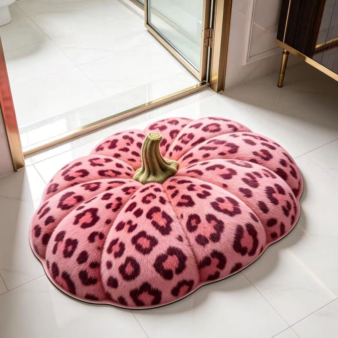 Alfombra antideslizante transfronteriza de lodo de diatomeas 3D estereoscópica alfombra de suelo de baño inodoro absorbente de agua alfombra de suelo de baño