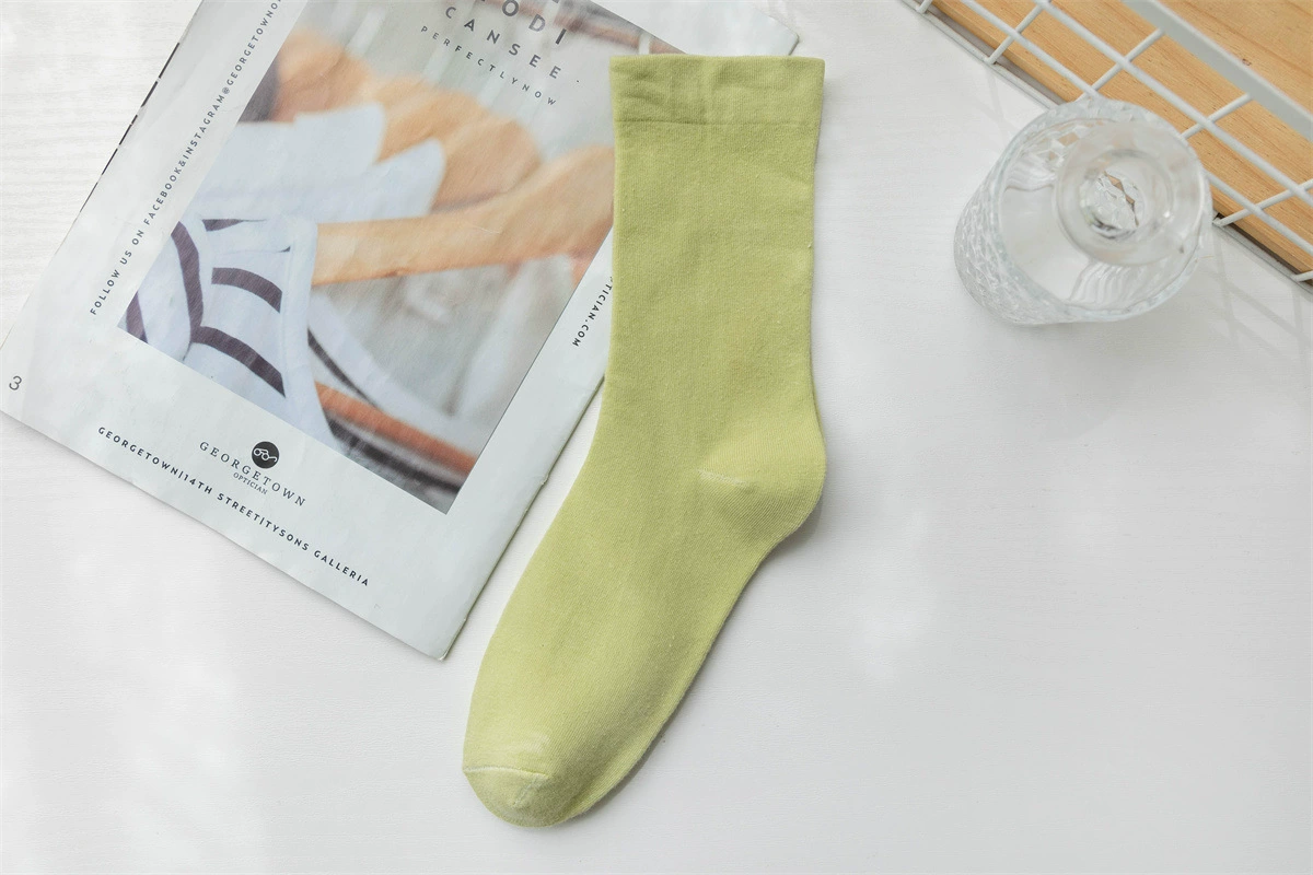 Candy color pile socks college jk socks women's solid color mid-calf socks women's ins trend manufacturer wholesale