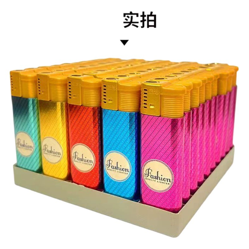 Zhengda Прямая оптовая продажа Высококачественная ветрозащитная Зажигалка широкая версия надувная прочная Бытовая супермаркет круглосуточный магазин одноразовая
