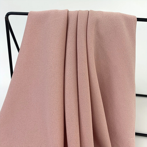 In-stock 200g women's stretch fabric, ammonia-free ramie autumn wear, single-sided ramie French-style dress knit fabric