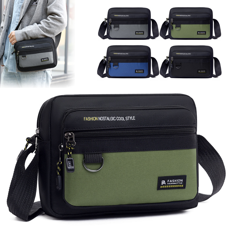 Bolsa de hombro casual de gran capacidad, comercio exterior, nuevo tipo de bolso de tela Oxford ligero, simple bolso de hombro casual de negocios para hombres.