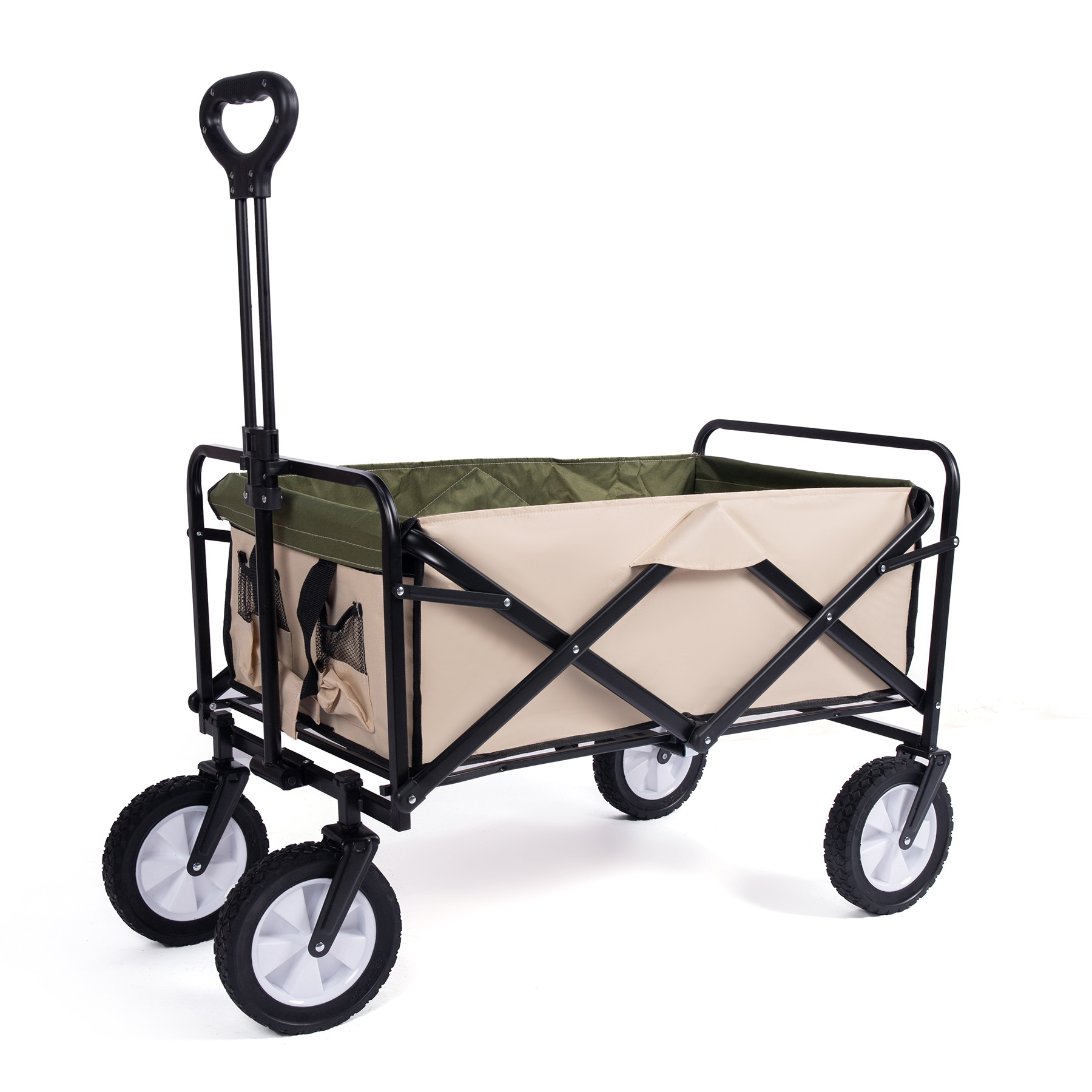 Portable Foldable Camping Cart Large Capacity Outdoor Trolley_voghion.com