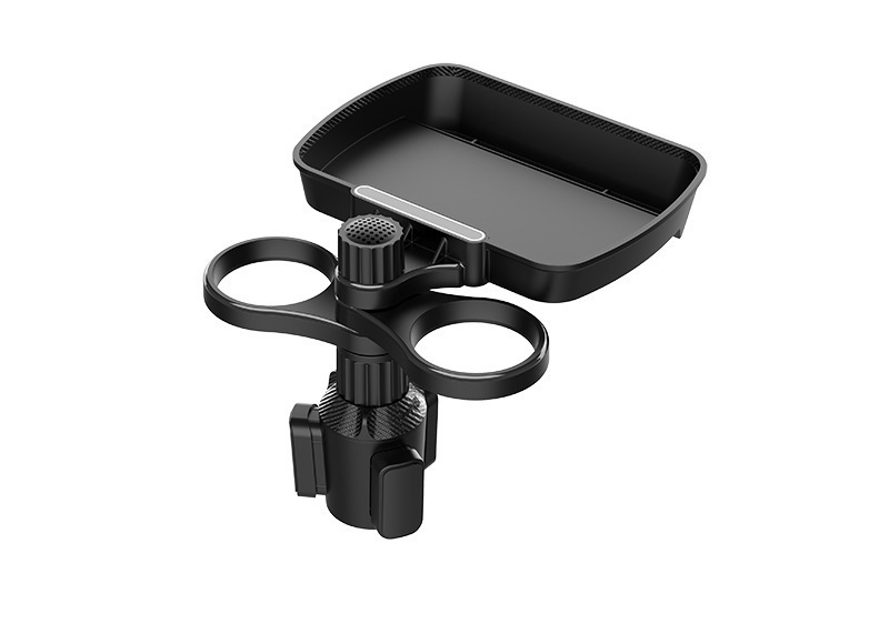 Car-Mounted 360-Degree Rotating Tray, Car Drink Holder, Coffee, Burger, and Cup Holder, Multifunctional Storage Small Dining Table