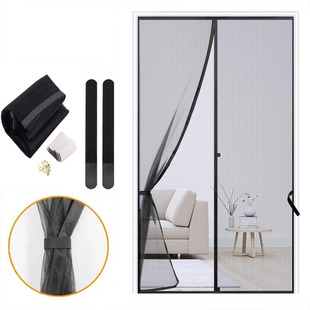 Cross-Border Magnetic Soft Gauze Insect-Proof Mosquito Fly Mesh Encrypted Door Curtain Thumbtack Velcro Screen Door