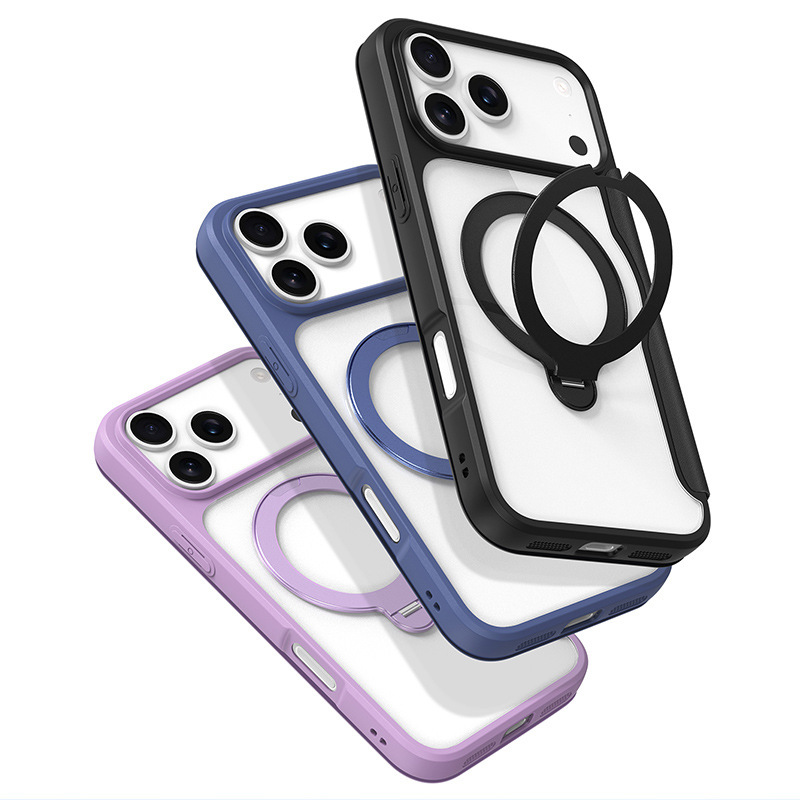 iPhone17 磁気ホルダー携帯電話ケース Apple 17 フリップタイプデュアルカードポケットビジネスレザーケース工場卸売に適しています|undefined