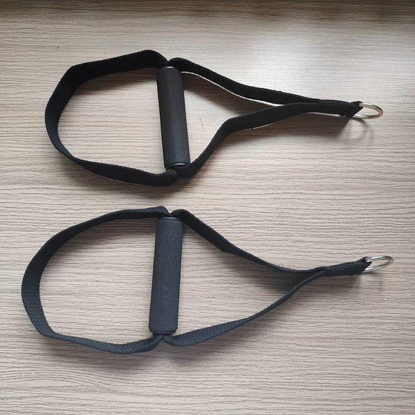 Foot pedal rope arm strength training elastic rope puller handle home fitness beauty yoga pull strap yoga accessories