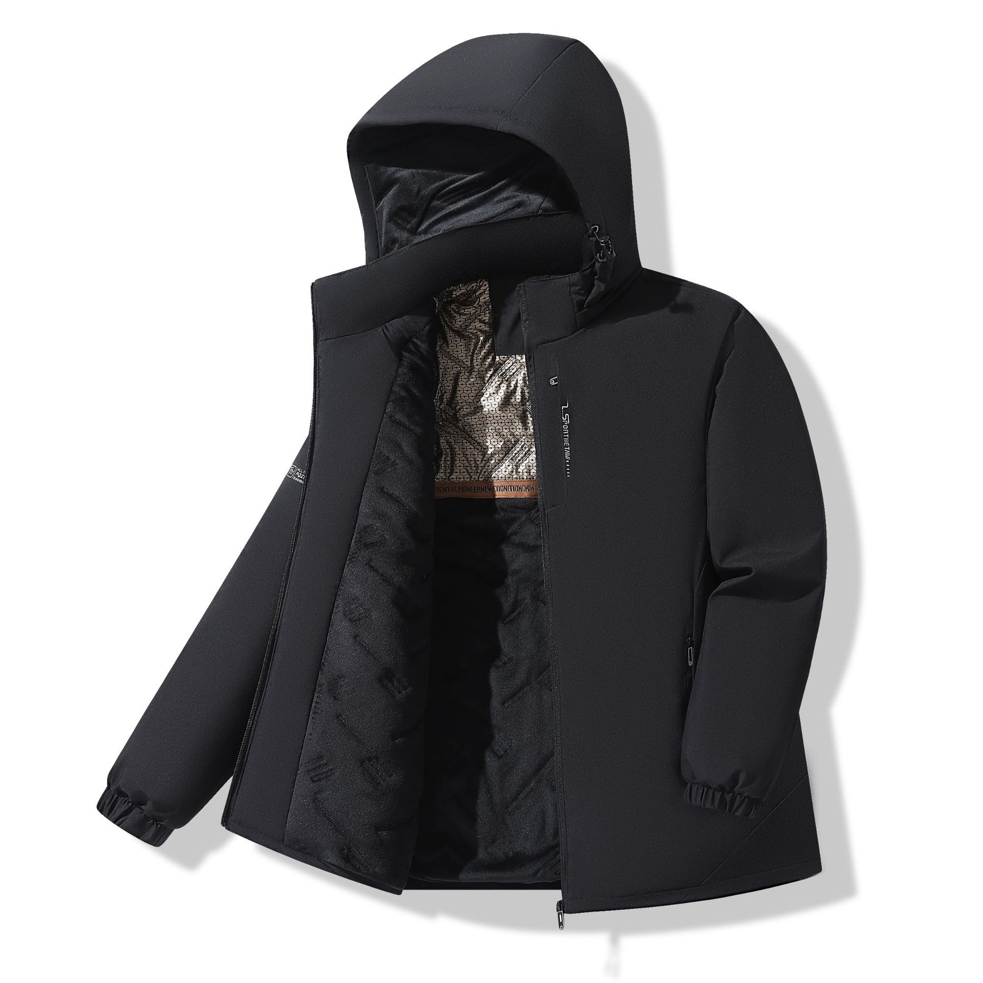 冬季石墨烯内胆冲锋衣棉衣男女款保暖加厚防风防寒户外登山服外套